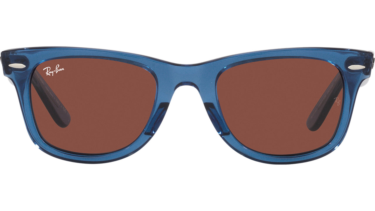 Wayfarer RB2140 6587C5 transparent blue