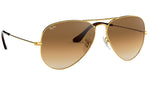 Aviator Gradient RB3025 001/51 Gold Brown