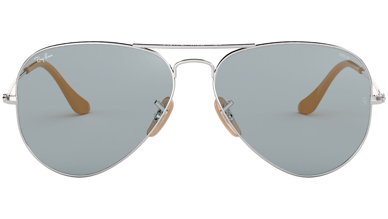 Aviator Washed Evolve RB3025 9065I5 Silver Blue