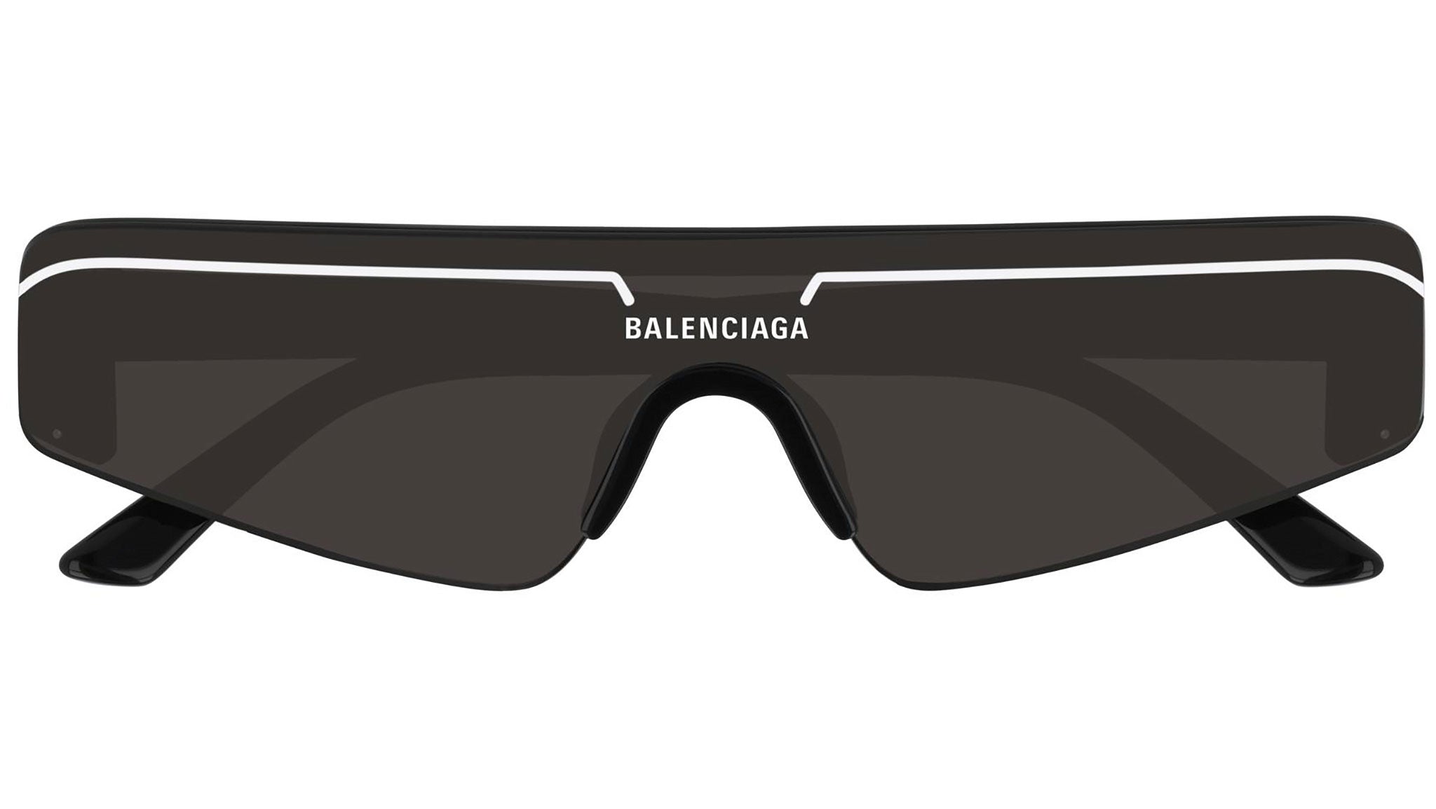 Motley forhøjet Postimpressionisme Balenciaga BB0003S 001 Shiny Black Sunglasses