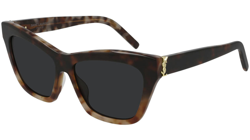 Shop Saint Laurent Monogram Acetate 56MM Cat Eye Sunglasses