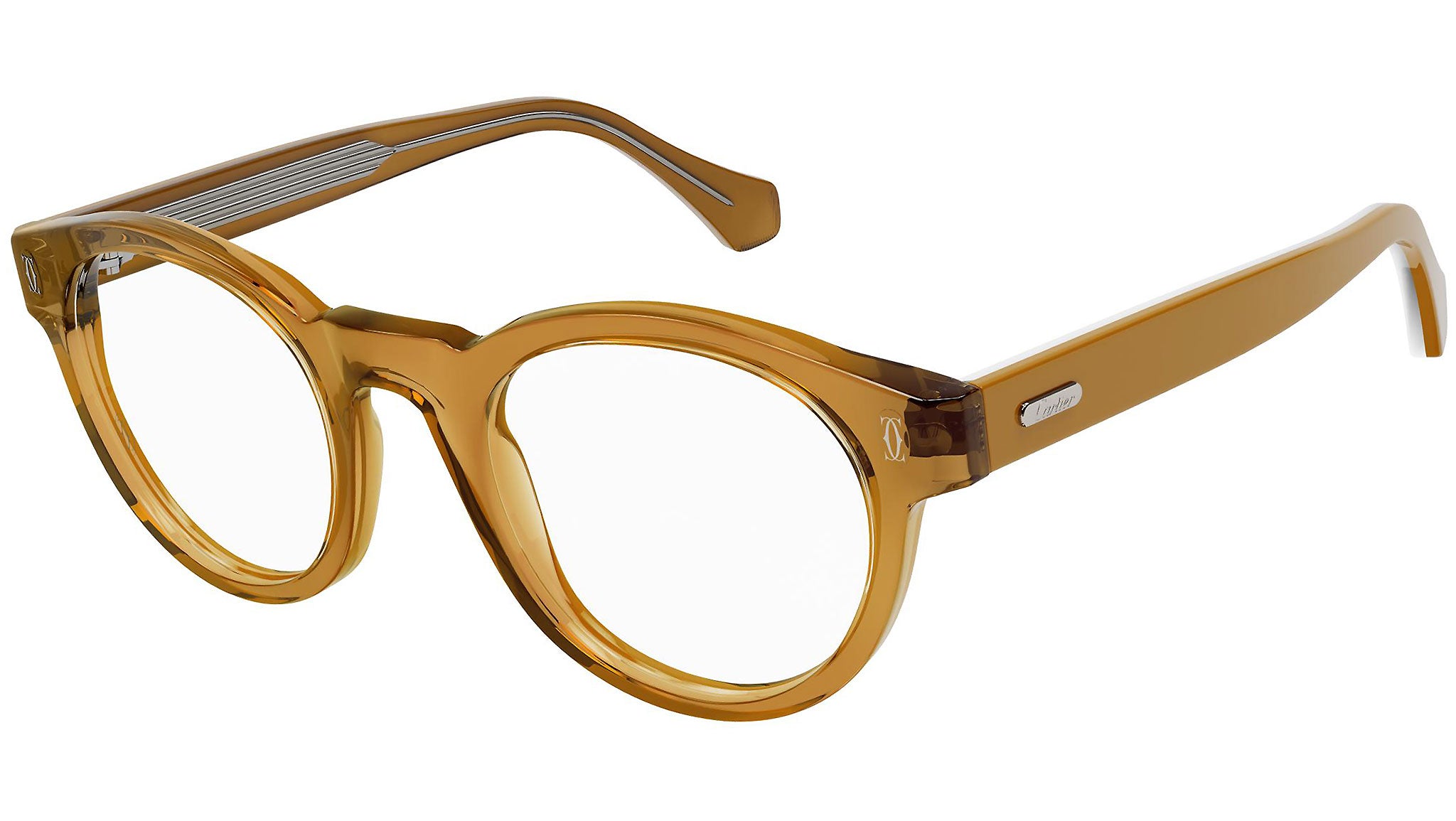 Cartier CT0341O 006 Transparent Brown Optical Frame