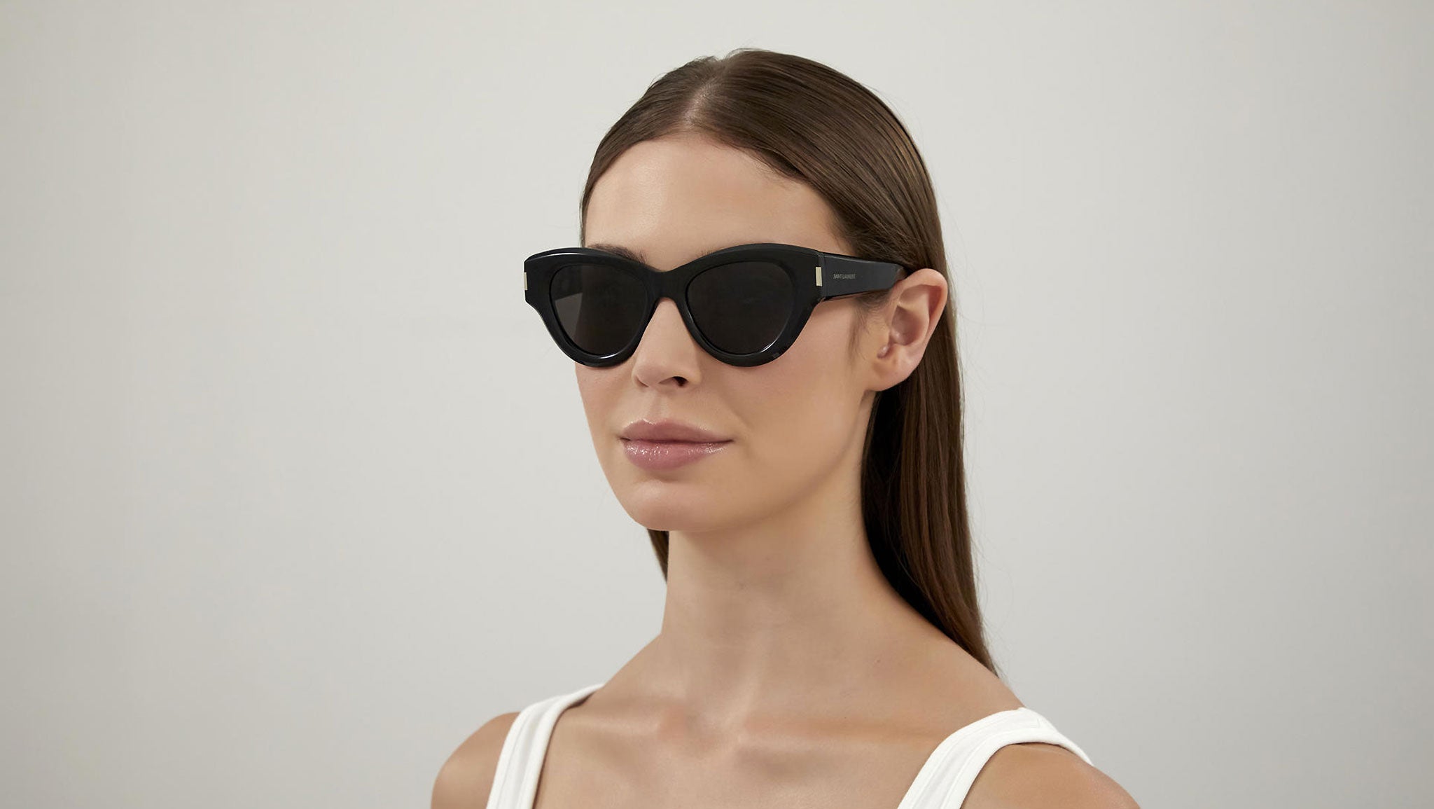 Saint Laurent SL 506 Shiny Black Sunglasses