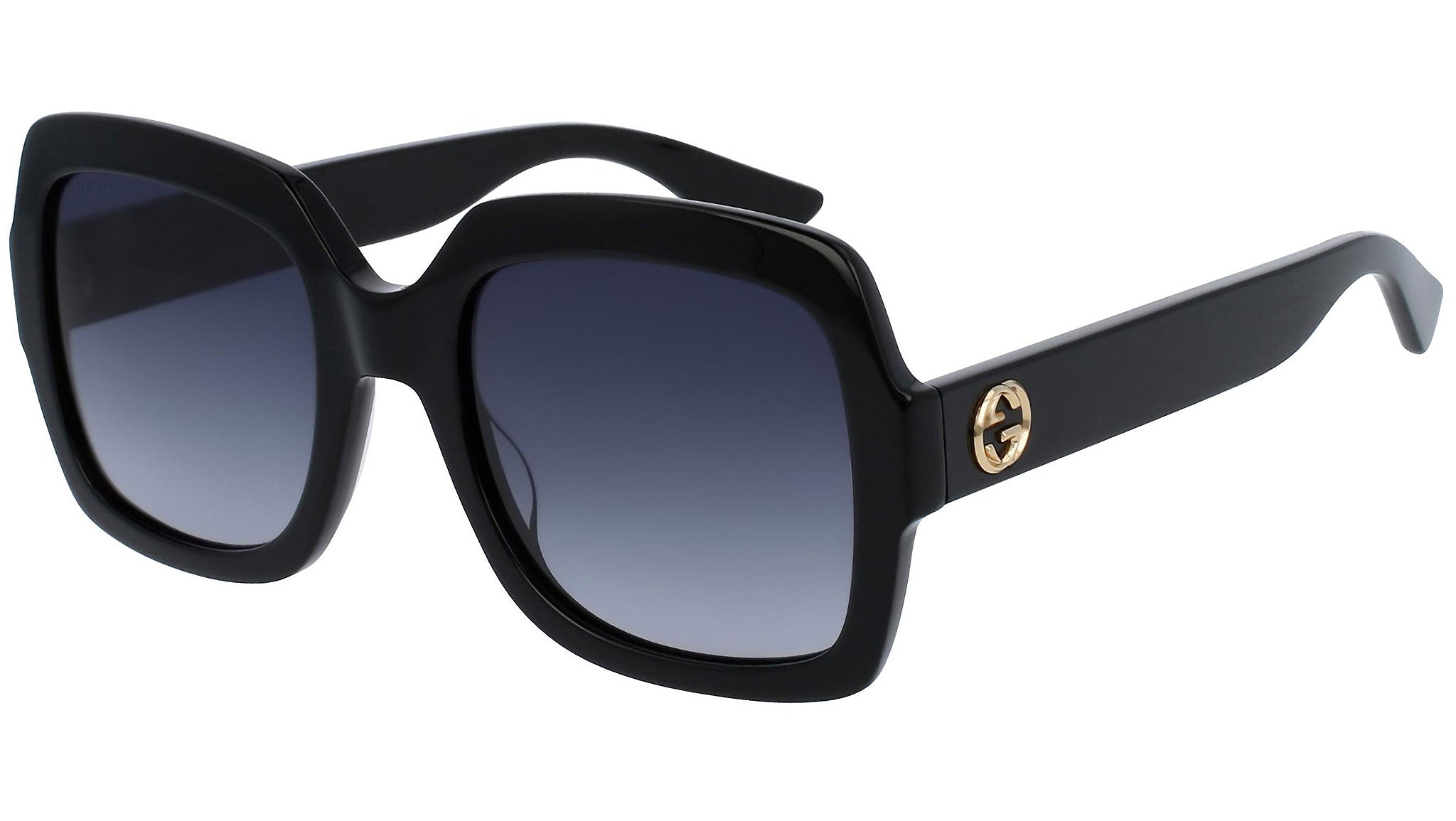 Gucci GG0036SN 001 Shiny Black Sunglasses