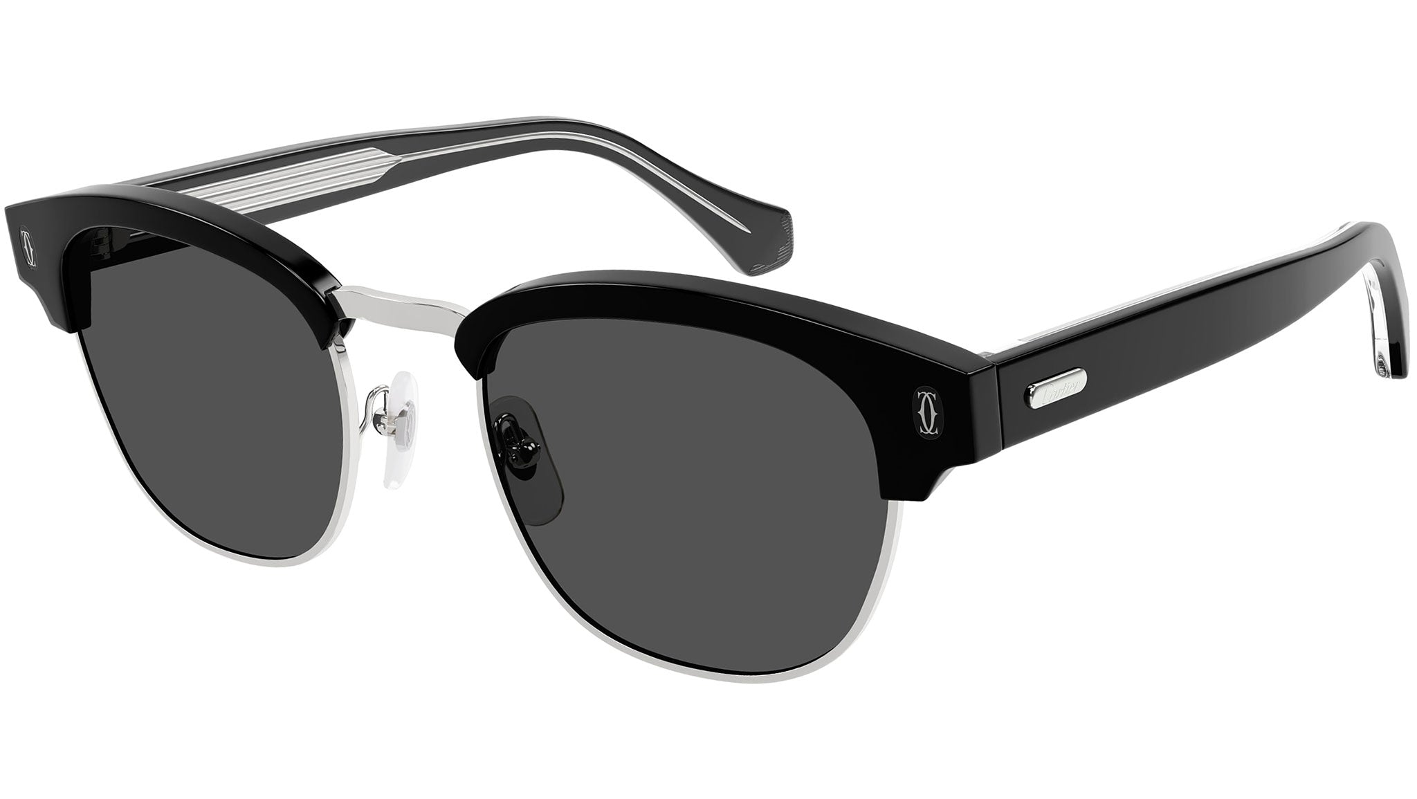 Cartier CT0366S 001 Black Grey Sunglasses