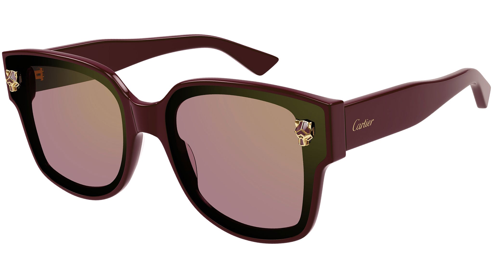 Cartier CT0357S 004 Burgundy Red Sunglasses