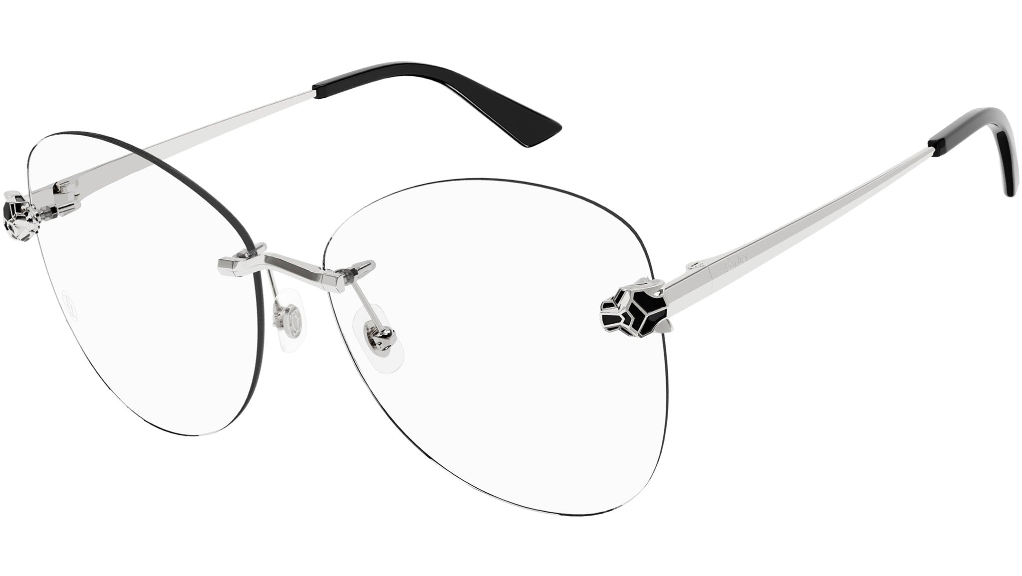 Cartier CT0418O 002 Shiny Silver Optical Frame