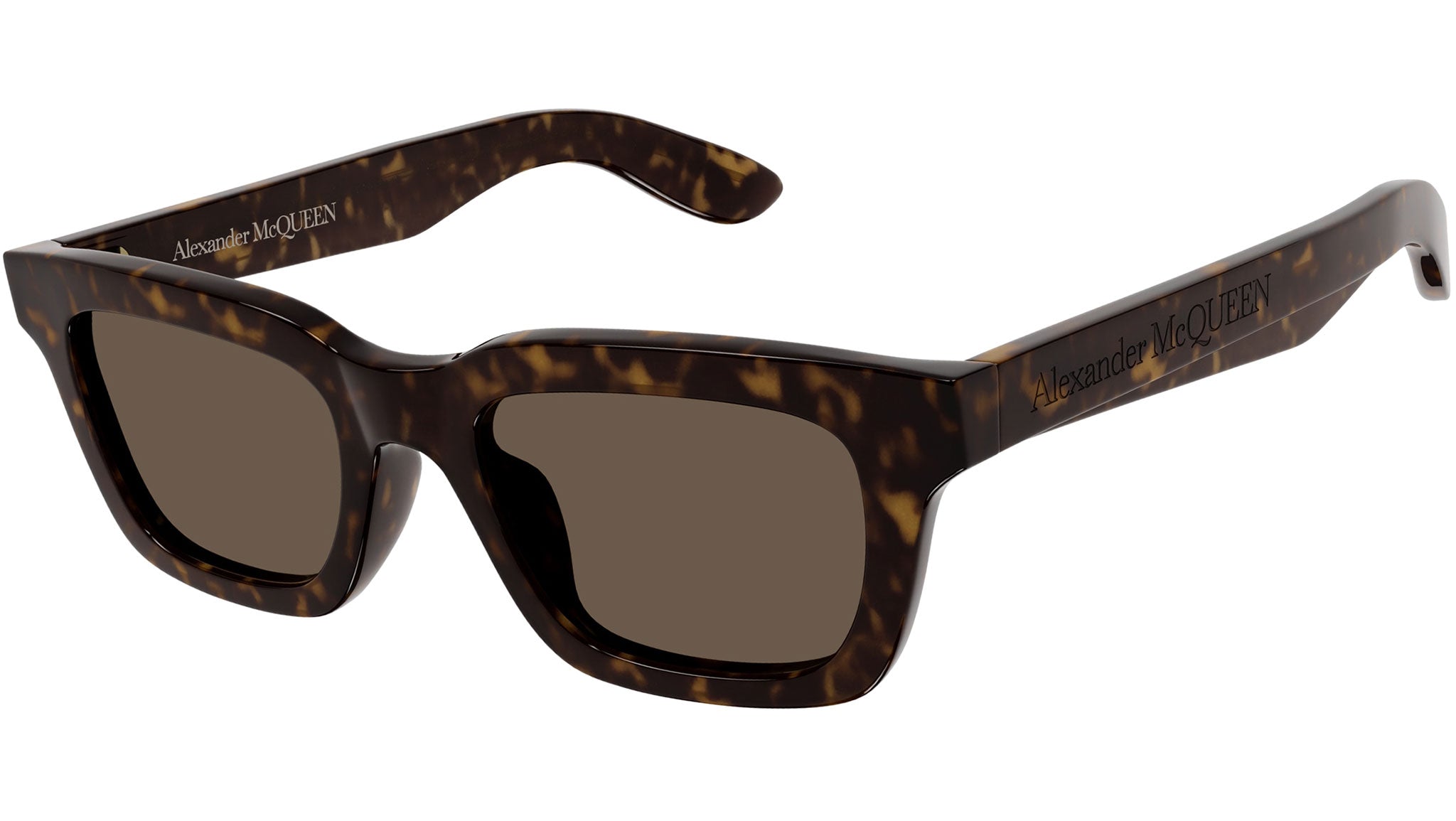 Alexander Mcqueen AM0392S Sunglasses 002 - Havana - Brown Men Square