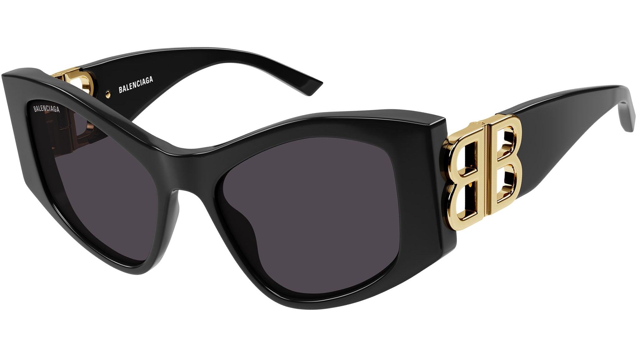 Balenciaga Cut-Out BB Acetate Cat-Eye Sunglasses