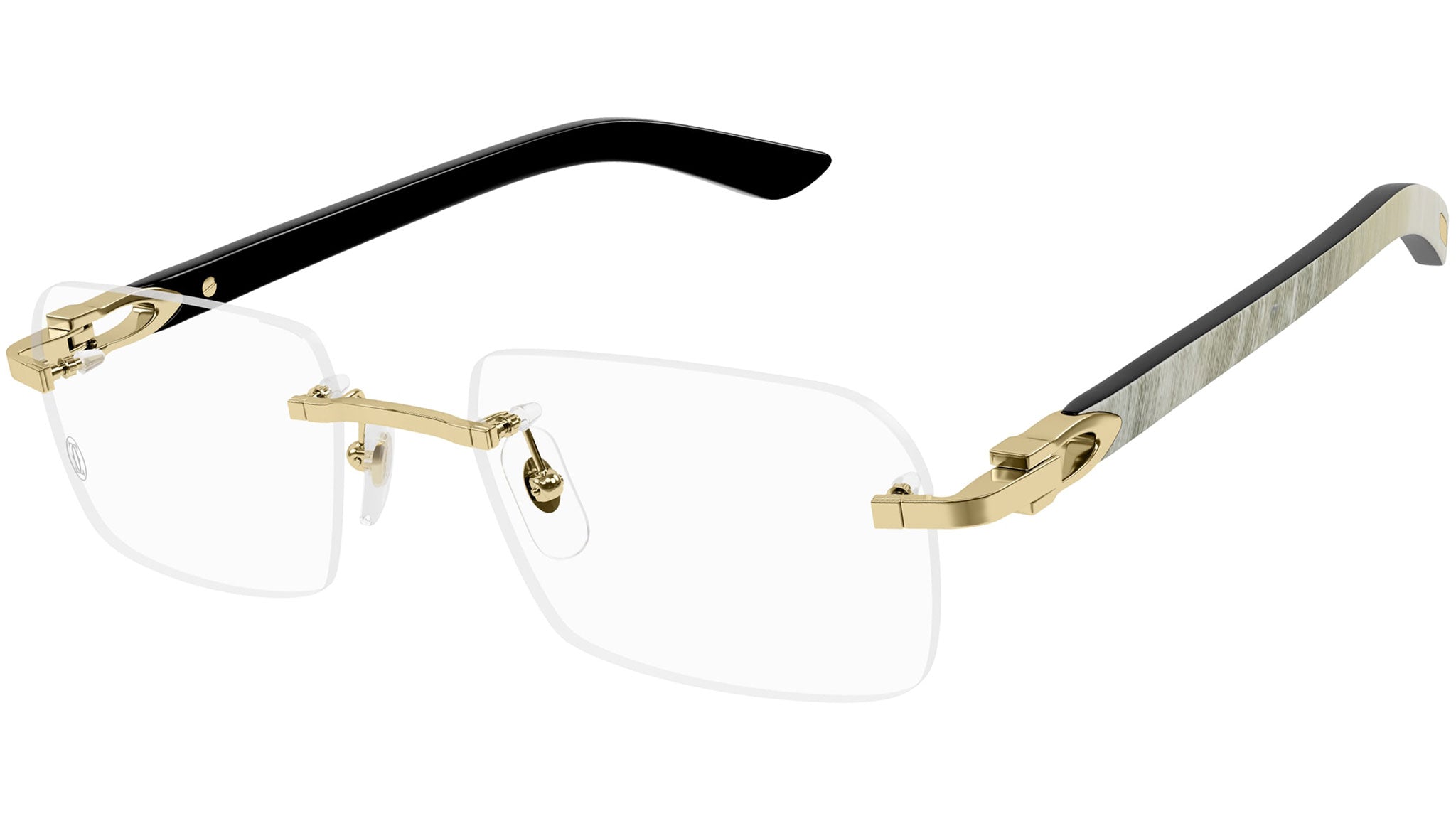 Cartier CT0453O 002 Eyeglasses Shiny Gold