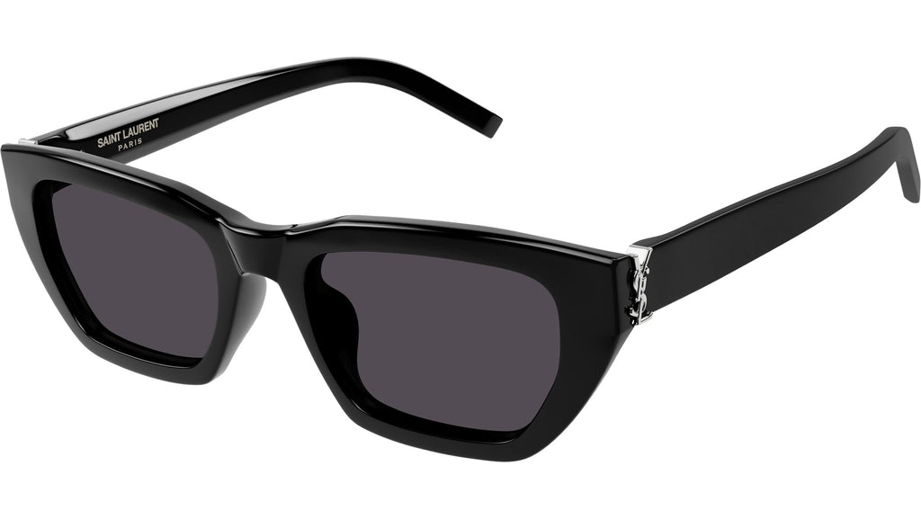 Saint Laurent SL M127/F Sunglasses 001 Shiny Black