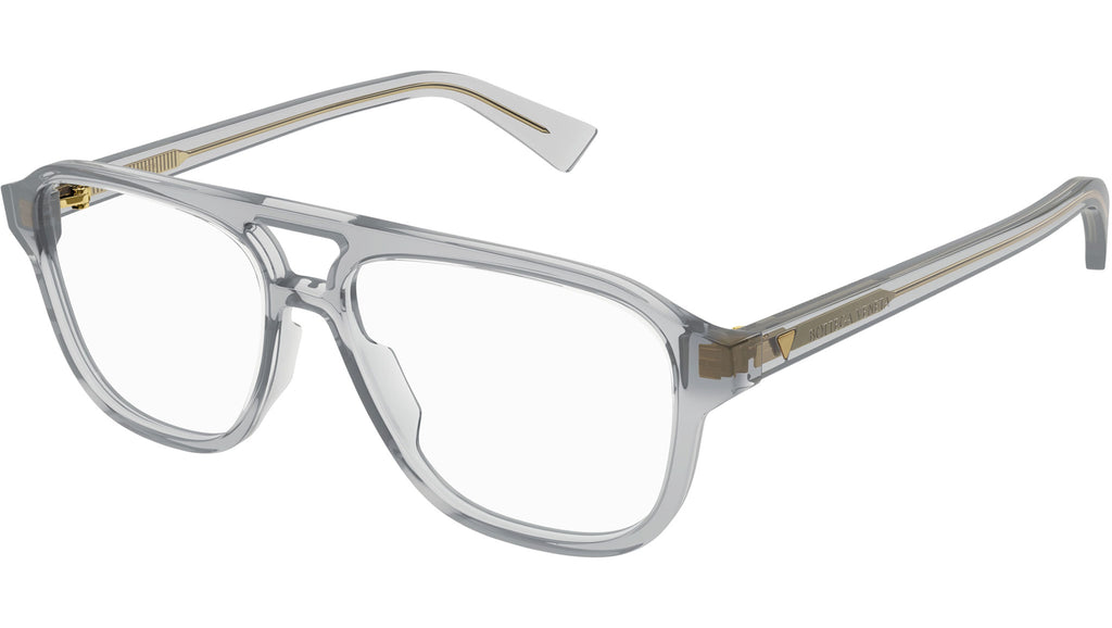 Bottega Veneta Eyeglasses BV1294O 004 Shiny Grey