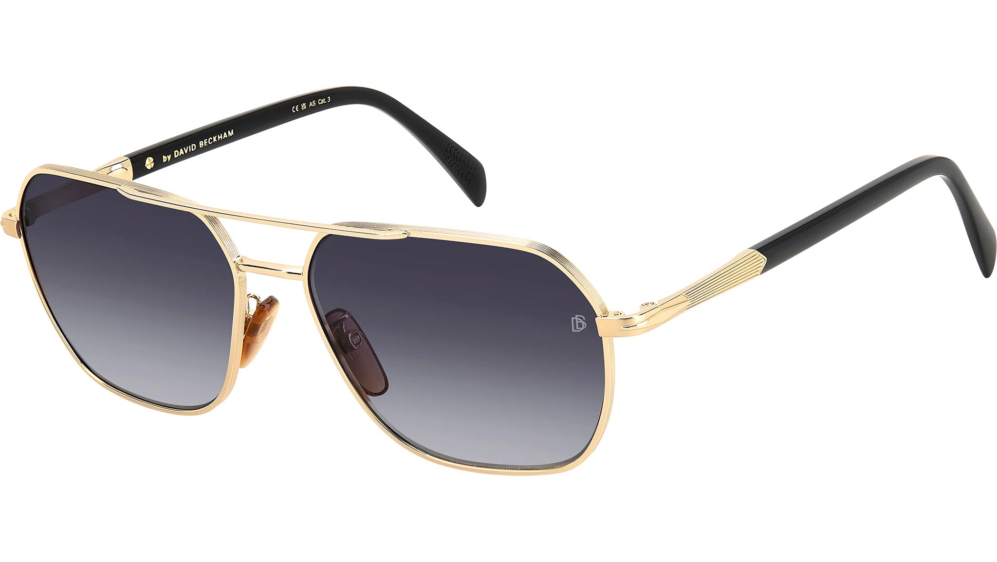 David Beckham DB 1128/G/S RHL 9O Sunglasses Gold Black