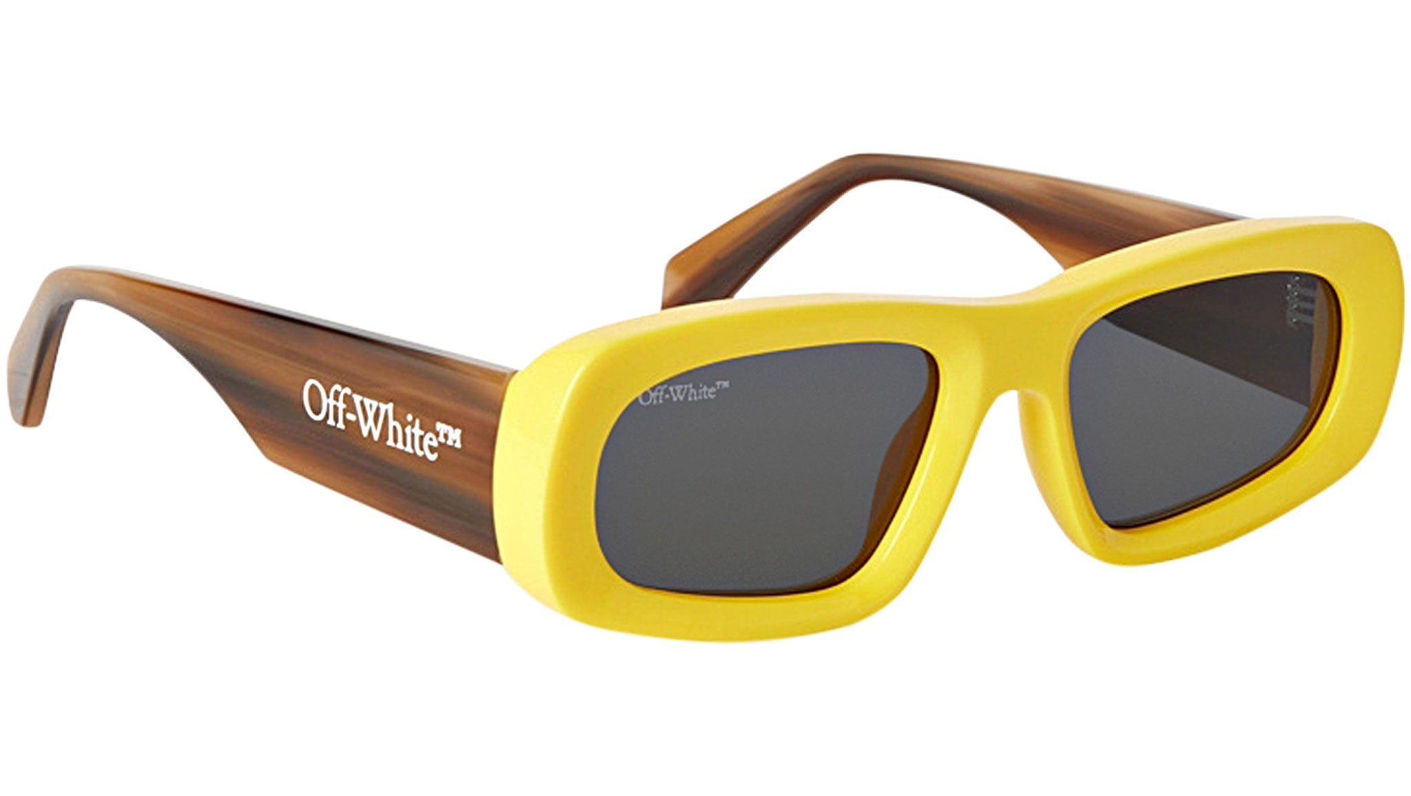 Off-White White & Brown Austin Sunglasses