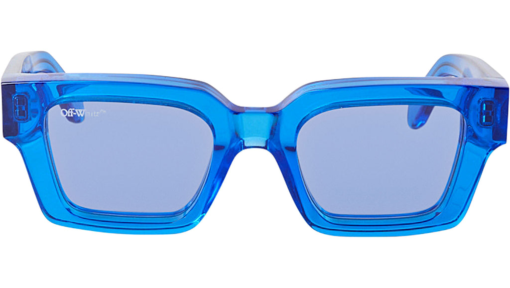 Off-White Crystal Blue Virgil Sunglasses - Men from Brother2Brother UK