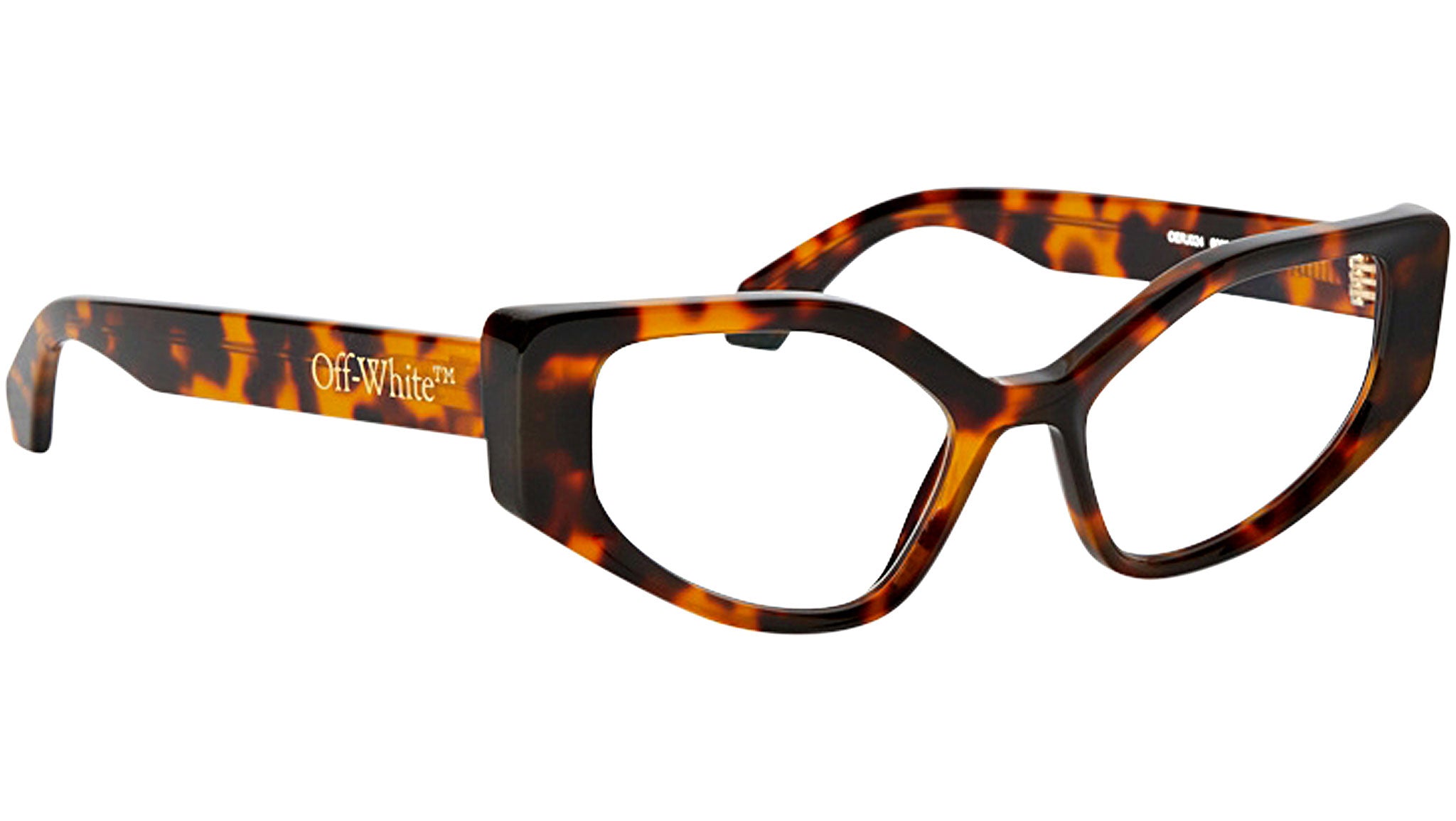 Off-White Optical Style 15 (Color: Havana with Blue Block)