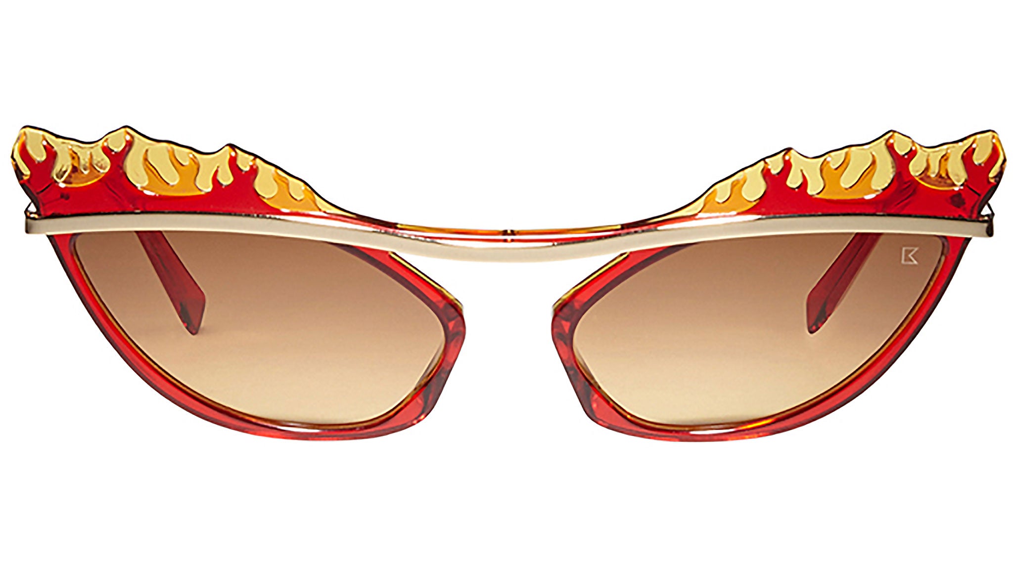 Flame Cat-Eye Sunglasses