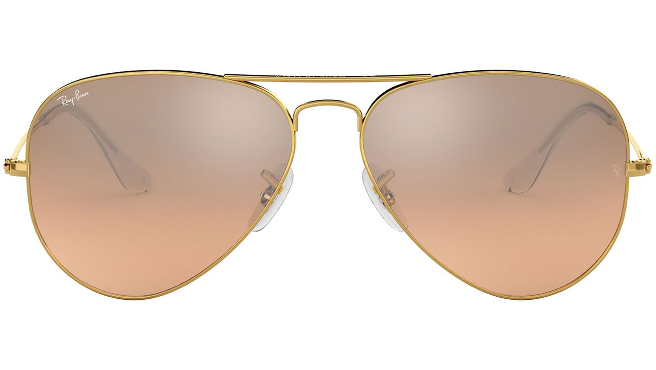 Aviator Gradient RB3025 001/3E Gold Silver Pink