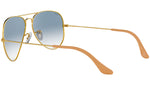 Aviator Gradient RB3025 001/3F Gold Blue