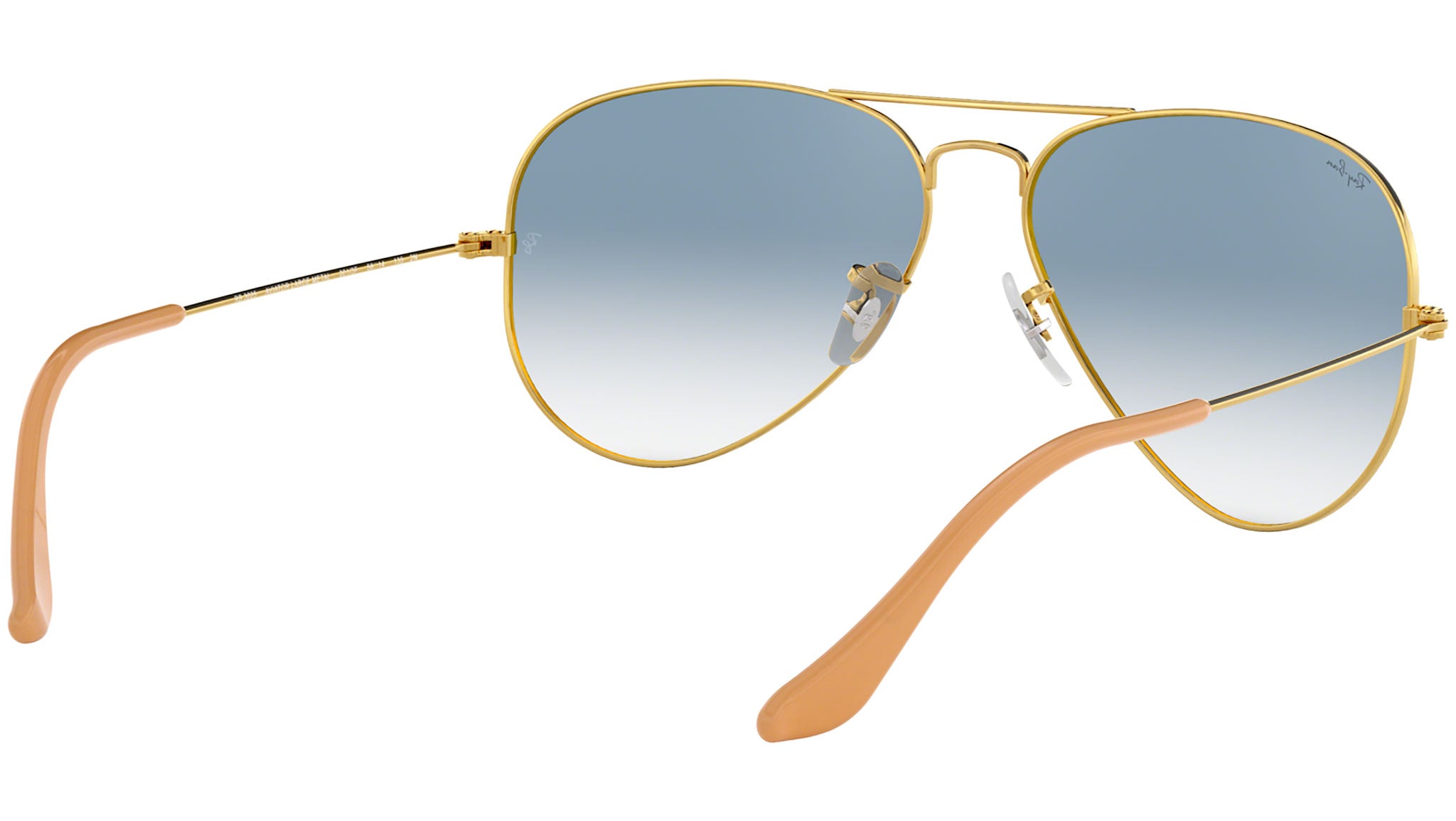 AVIATOR GRADIENT Sunglasses in Gold and Light Blue - RB3025