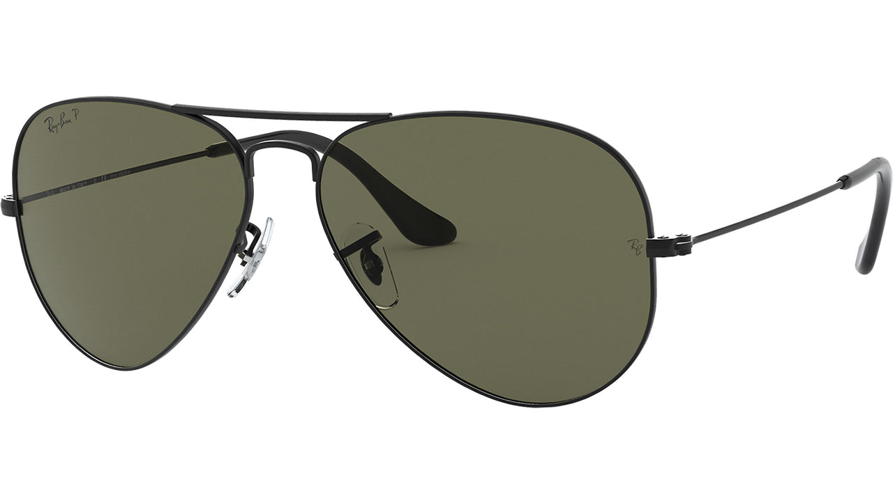 Aviator Classic RB3025 W3361 Matte Black Green