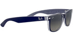 New Wayfarer Color Mix RB2132 matte blue on transparent