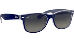 New Wayfarer Color Mix RB2132 matte blue on transparent