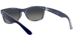 New Wayfarer Color Mix RB2132 matte blue on transparent