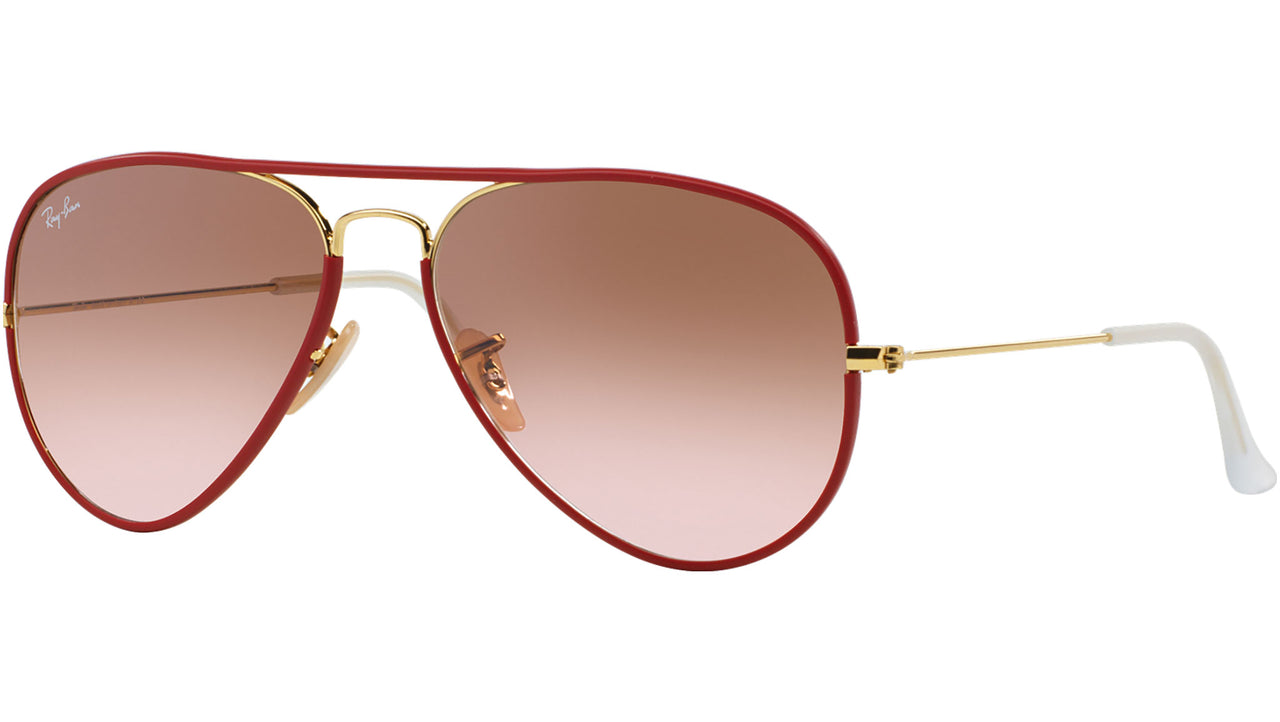 Aviator Full Color RB3025JM 001/X3 Red Brown