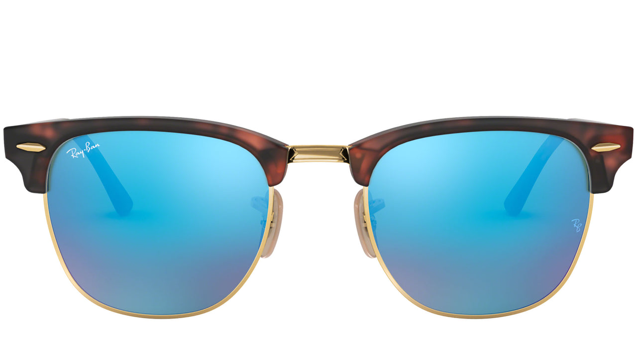 Clubmaster Flash Lenses RB3016 sand havana and gold