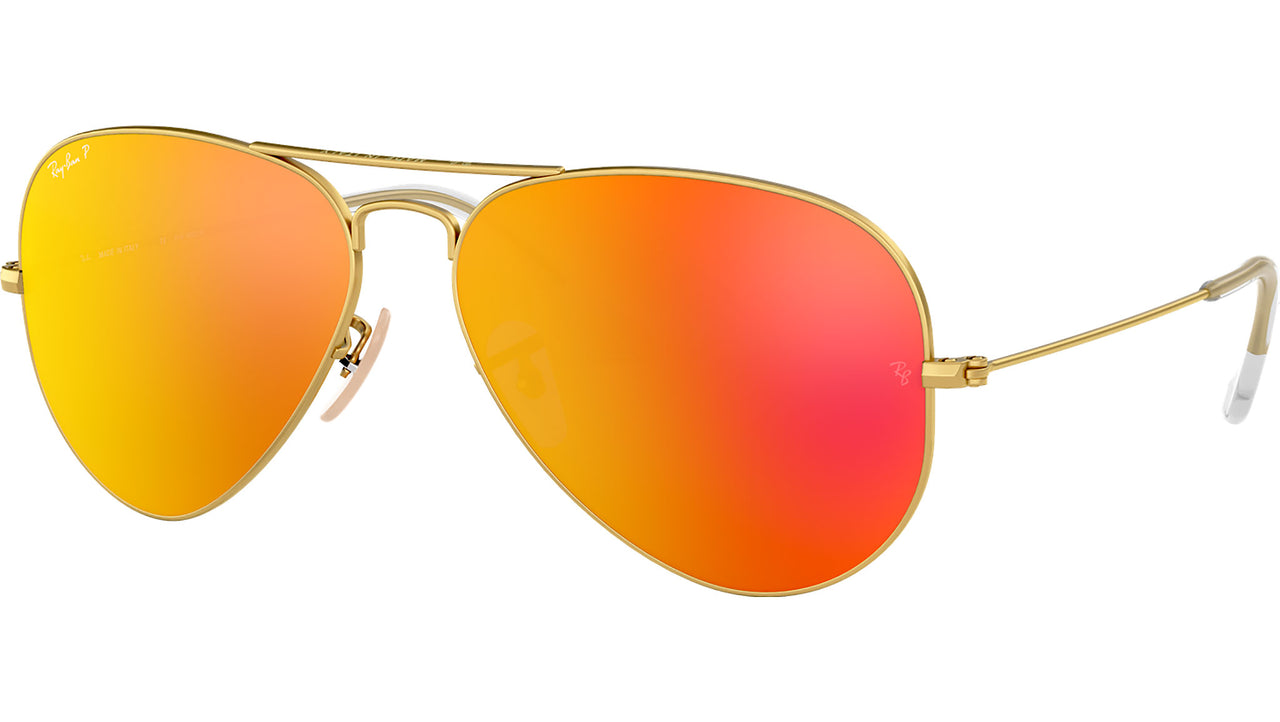 Aviator Flash Lenses RB3025 112/4D Gold Orange