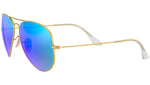 Aviator Flash Lenses RB3025 112/4L Matte Gold Blue