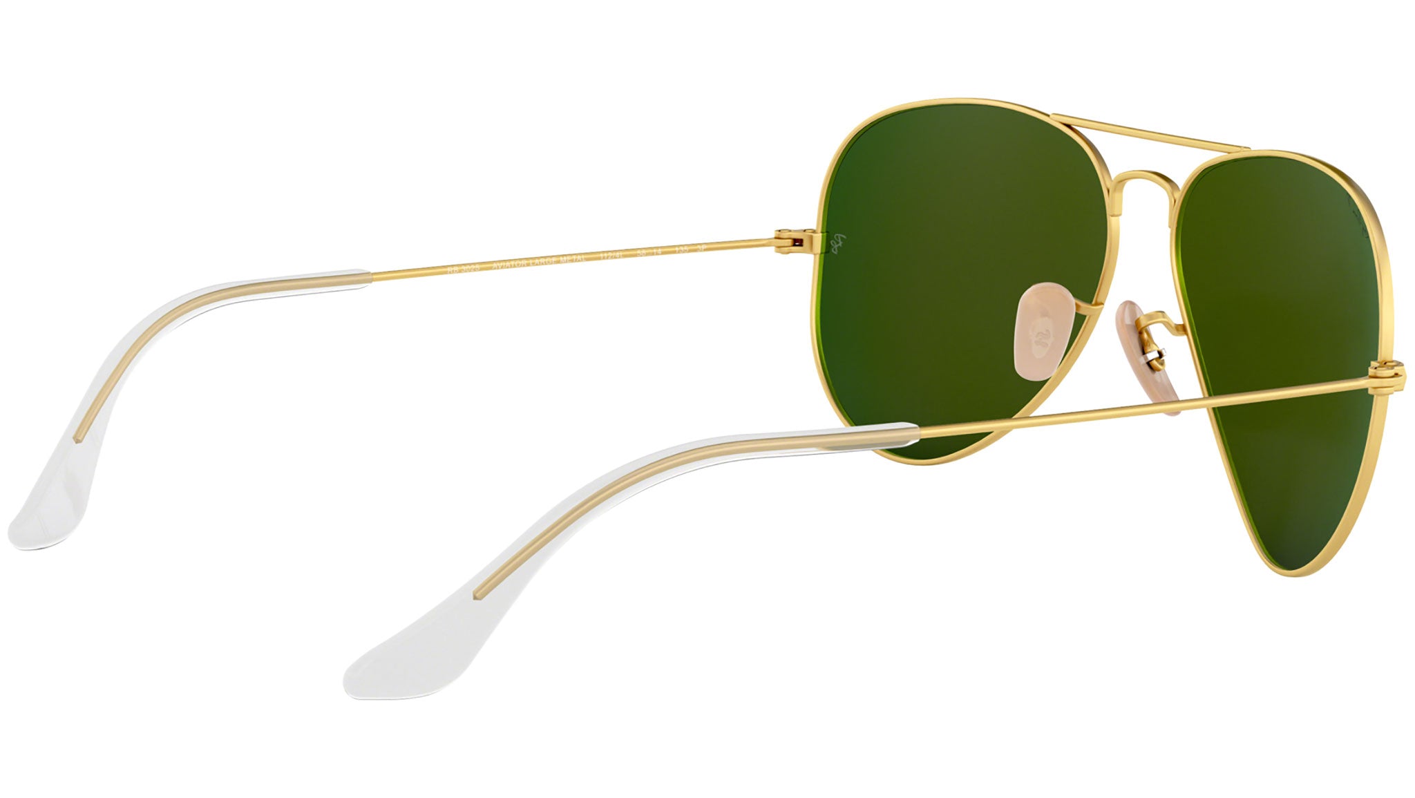 Ray-Ban Aviator RB3025 Sunglasses Gold with Blue Mirror Flash Lenses