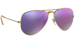 Aviator Flash Lenses RB3025 167/4K Bronze Copper Lilac