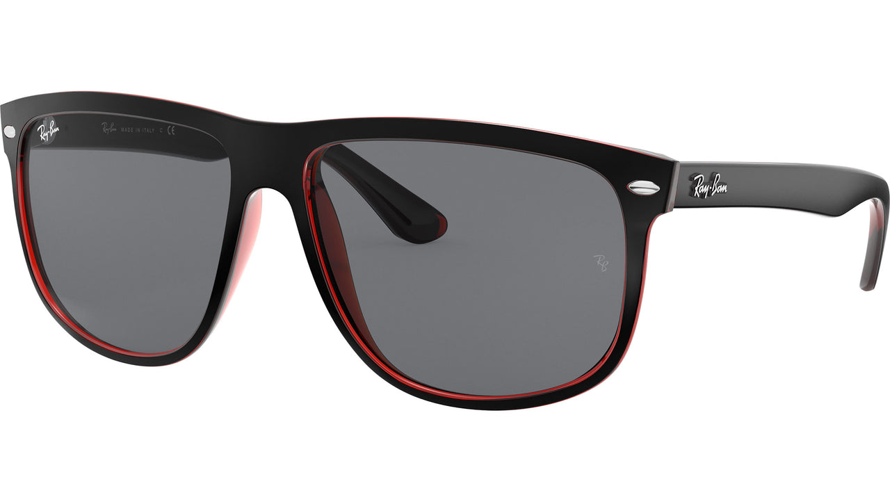 Boyfriend RB4147 617187 matte black on transparent red