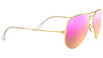 Aviator Flash Lenses RB3025 112/1Q Matte Gold Violet