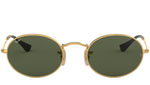 Oval Flat Lenses RB3547N 001 Gold Green