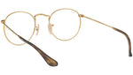 Round Metal Optics RB3447V gold on top havana