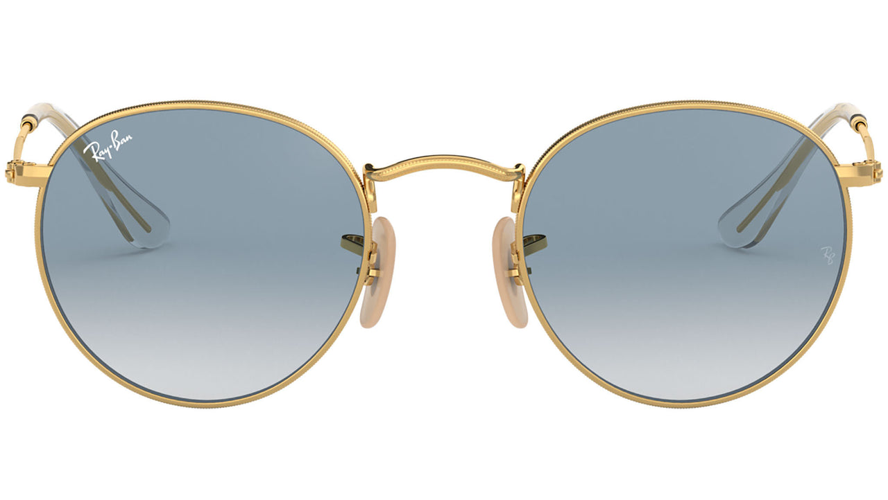 Round Flat Lenses RB3447N gold azure