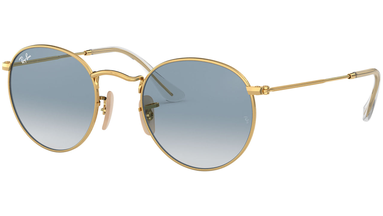 Round Flat Lenses RB3447N gold azure