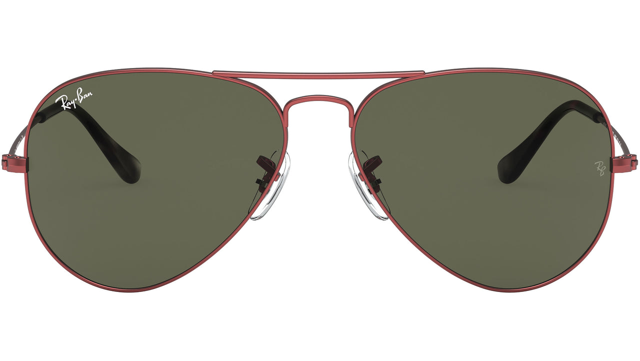 Aviator Classic RB3025 918831 Red Metal Green