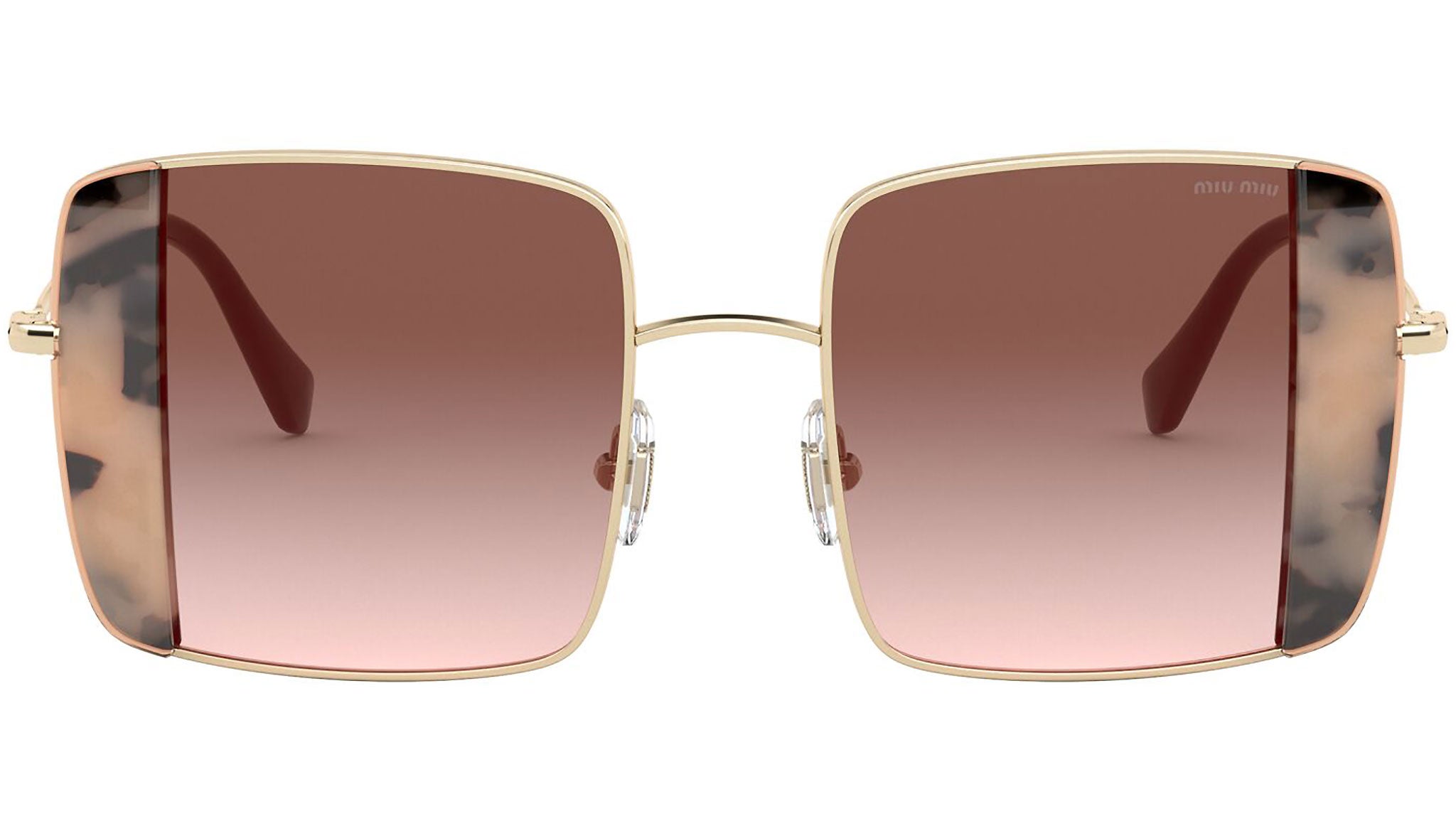 Miu Miu Miu Miu Mu 56vs Pink Gold Pink Havana Sunglasses