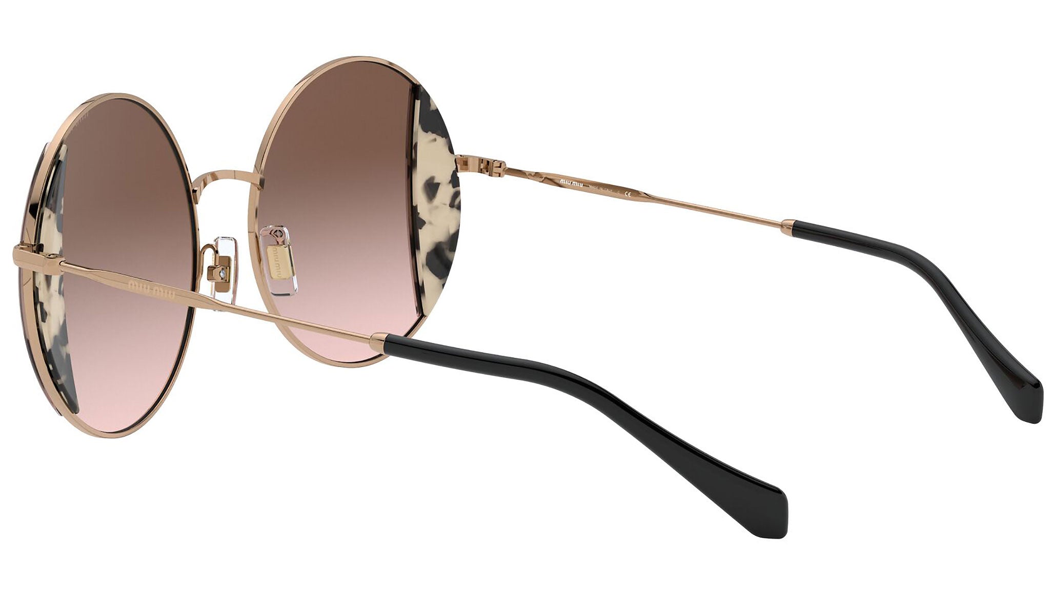 Miu Miu Miu Miu Mu 57vs Pink Havana Pink Gold Sunglasses