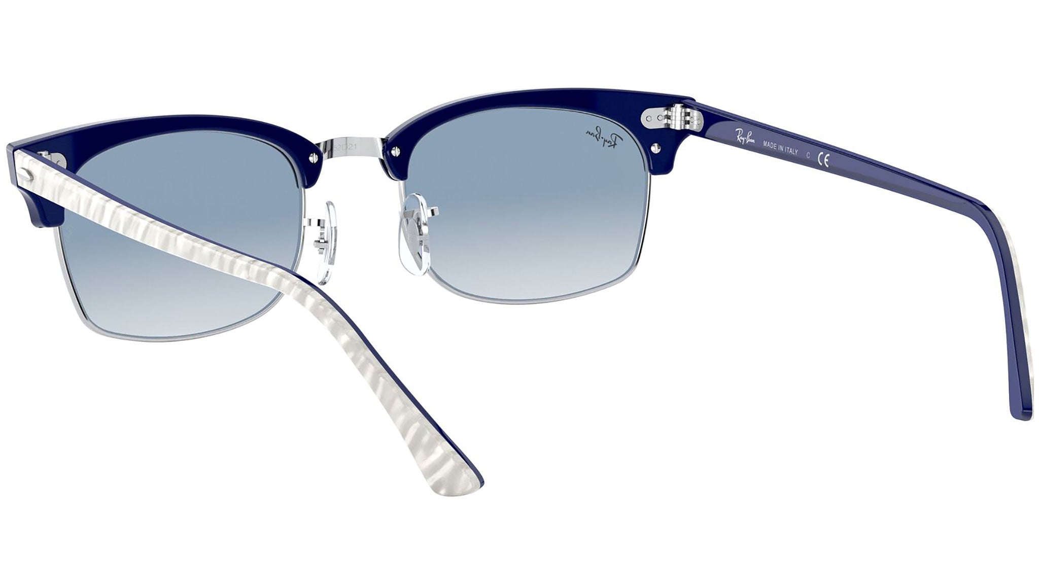 Ray-Ban Clubmaster Wrinkled Blue Sunglasses