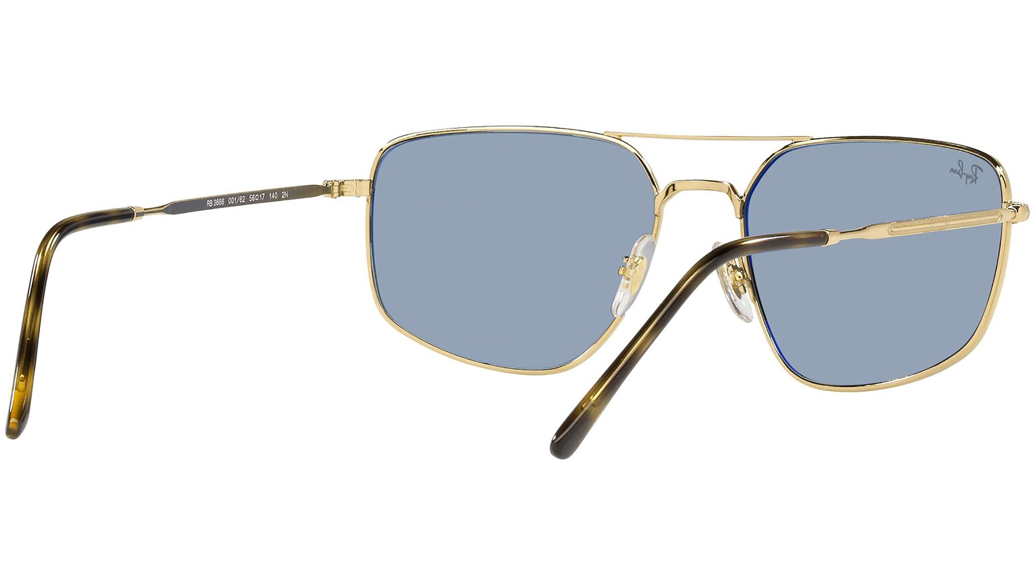 Ray-Ban RB3666 001/62 Gold Sunglasses