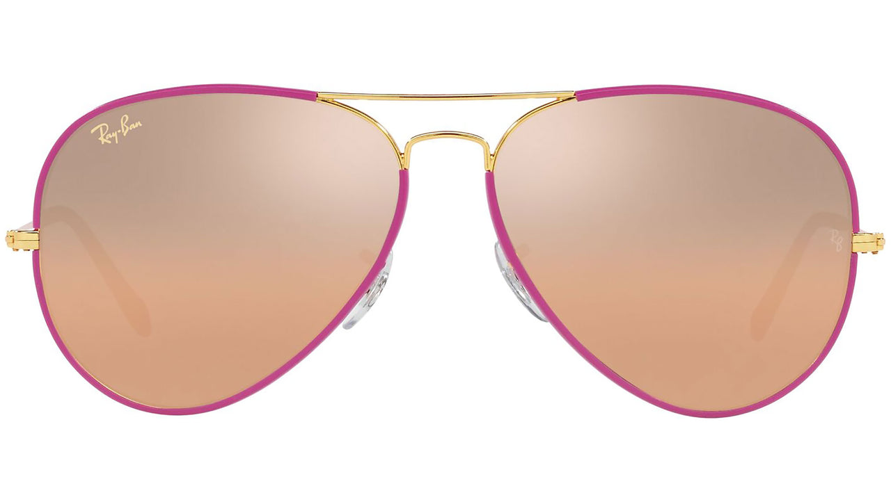 Aviator Full Color Legend RB3025JM 91963E Violet Silver Pink