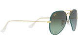 Ray-Ban Aviator Full Color RB3025JM 9196BH Green Sunglasses