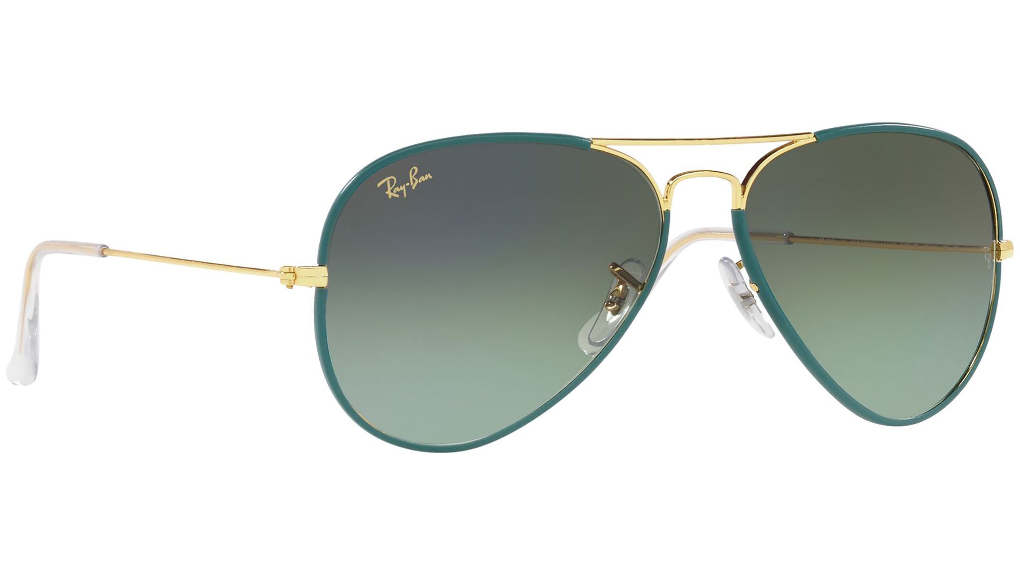 Ray-Ban Aviator Full Color RB3025JM 9196BH Green Sunglasses