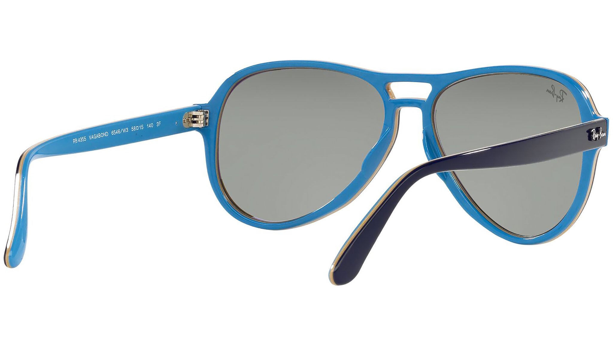 Ray-Ban Vagabond RB4355 6546W3 Blue Sunglasses