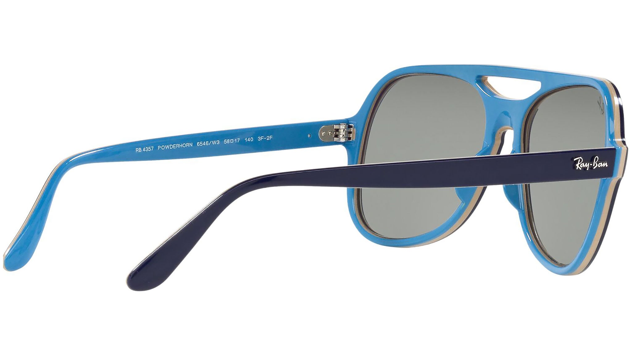 Ray-Ban Powderhorn RB4357 6546W3 Blue Sunglasses